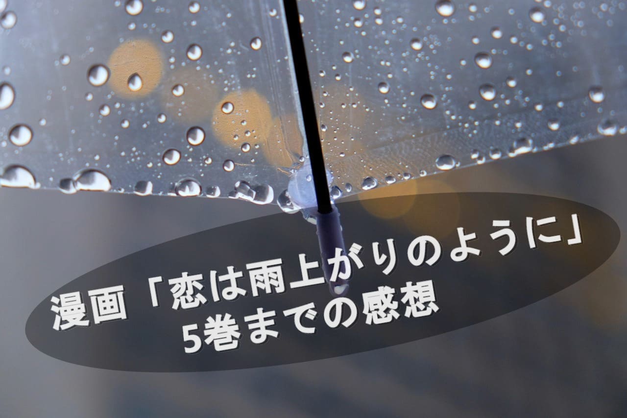 漫画「恋は雨上がりのように」にドハマり！5巻まで読んだ感想